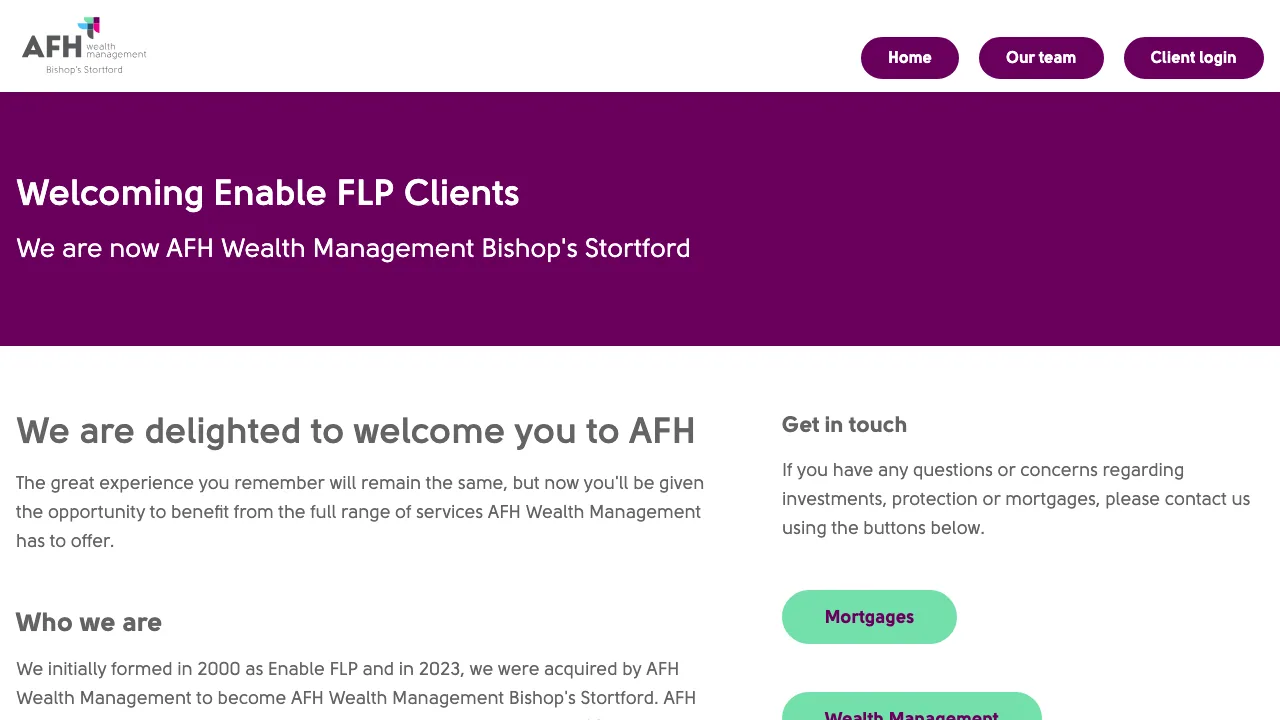 Mortgages Enable Independent website preview