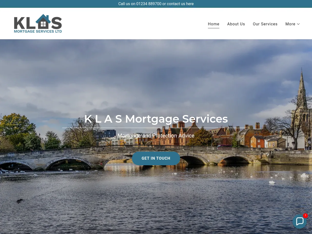 K L A S Mortgage Services website preview