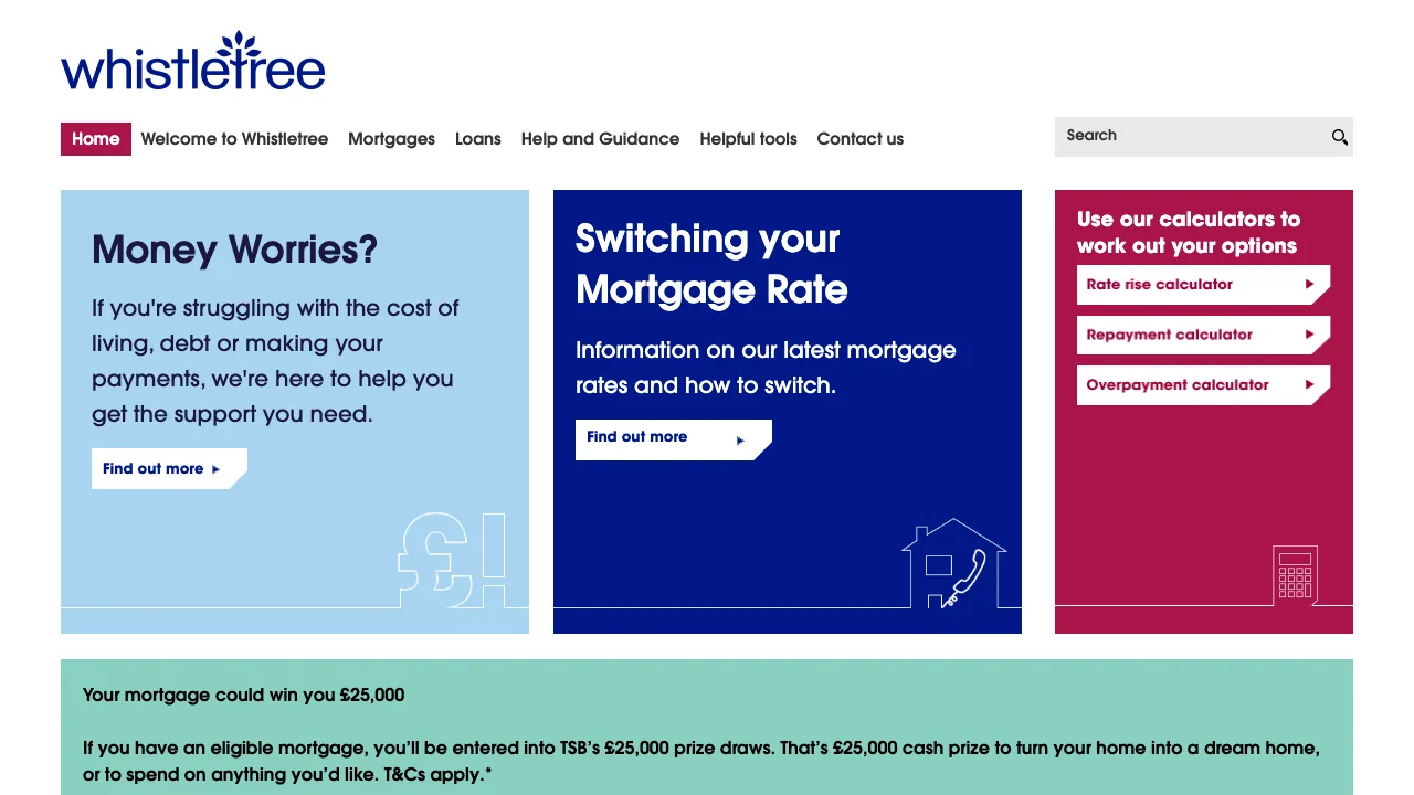 Whistletree website preview