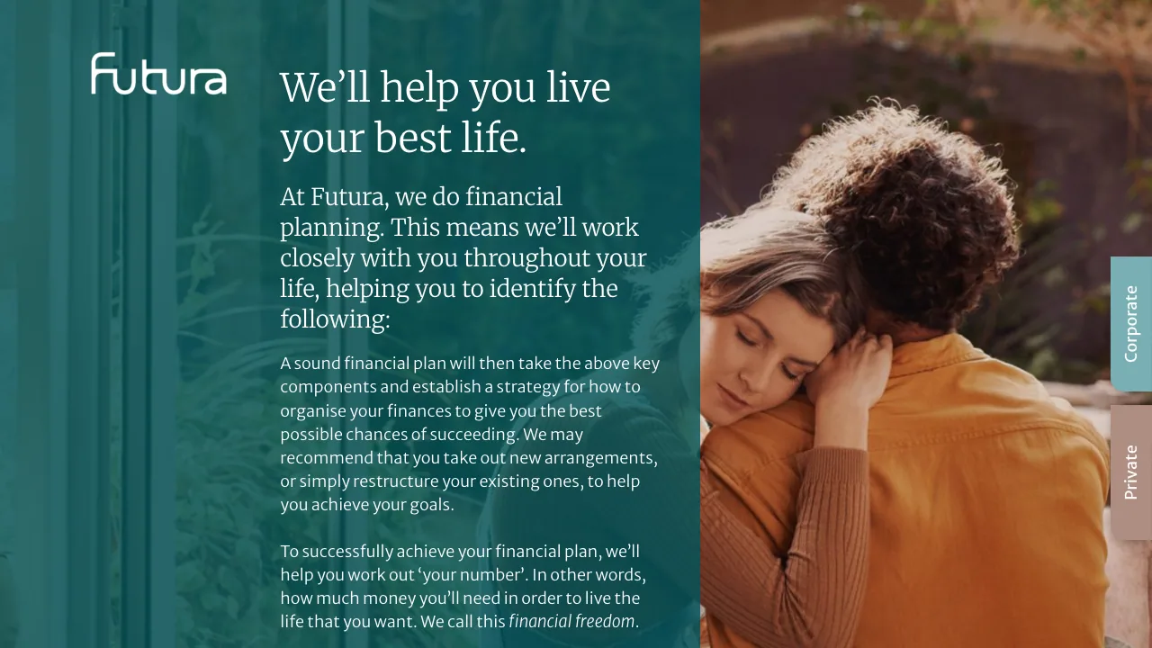 Futura Investments website preview