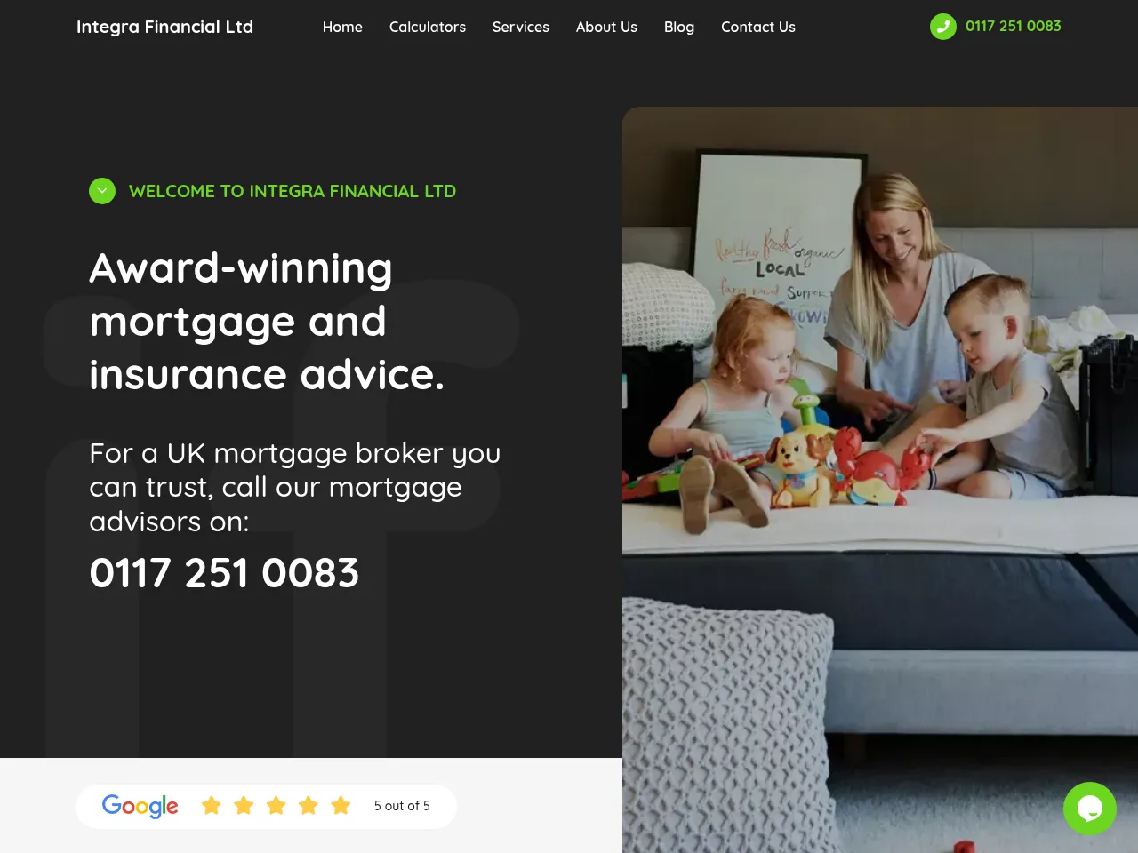 Integraf website preview