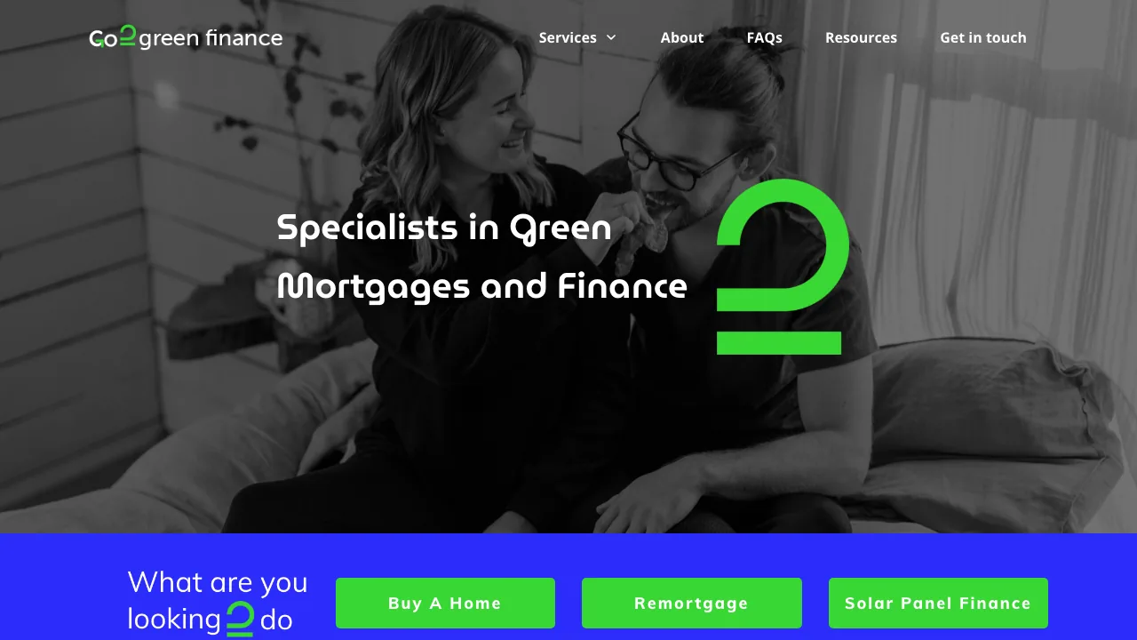 Go2 Green Finance website preview