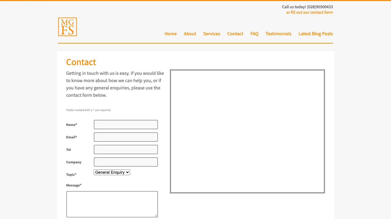 Medical & General Financial Solutions Ltd website preview
