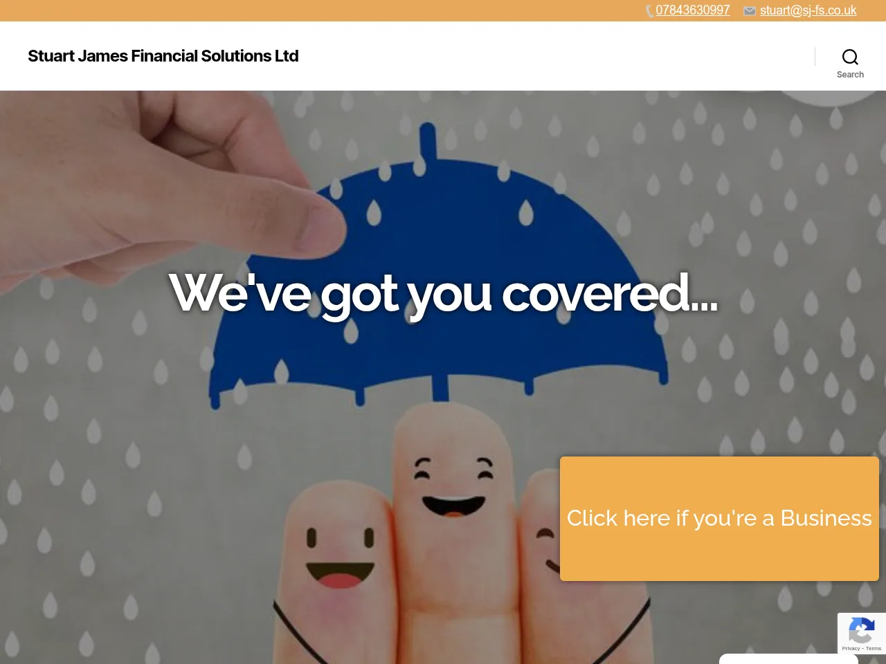 Stuart James Financial Solutions website preview