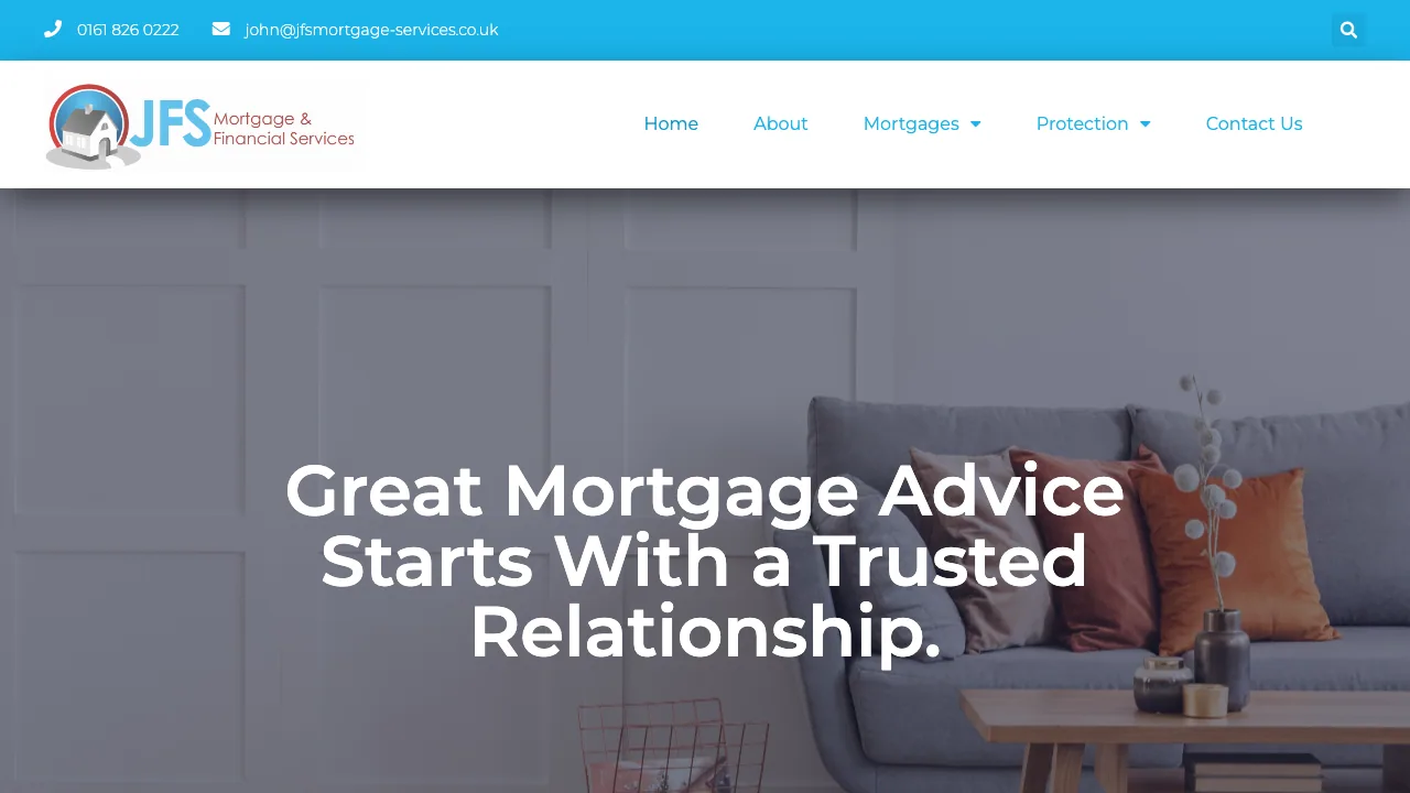 JFS Mortgage & Financial Services website preview