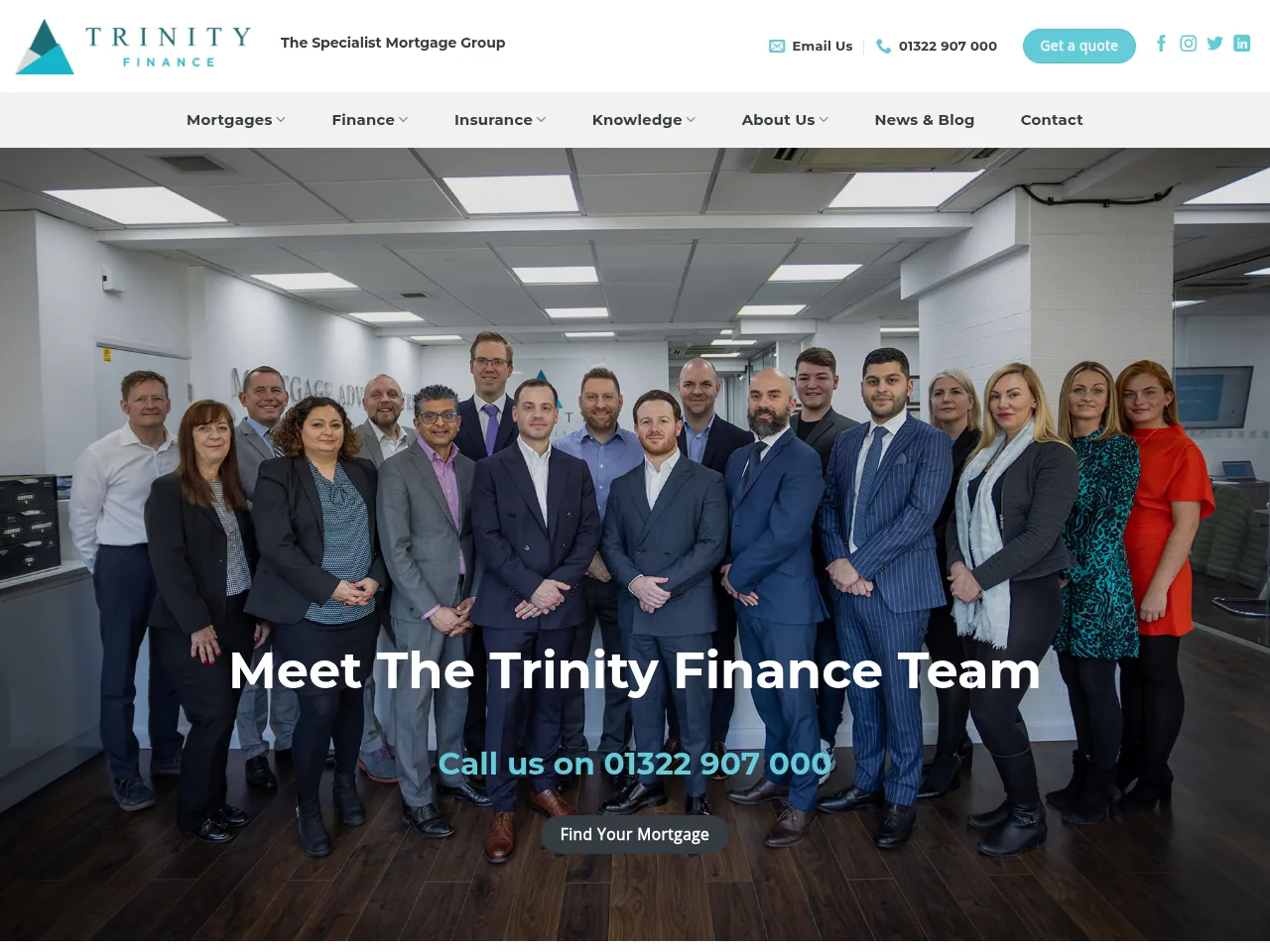 Trinity Finance website preview
