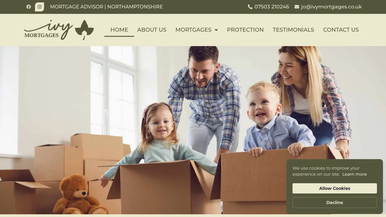 Ivy Mortgages website preview