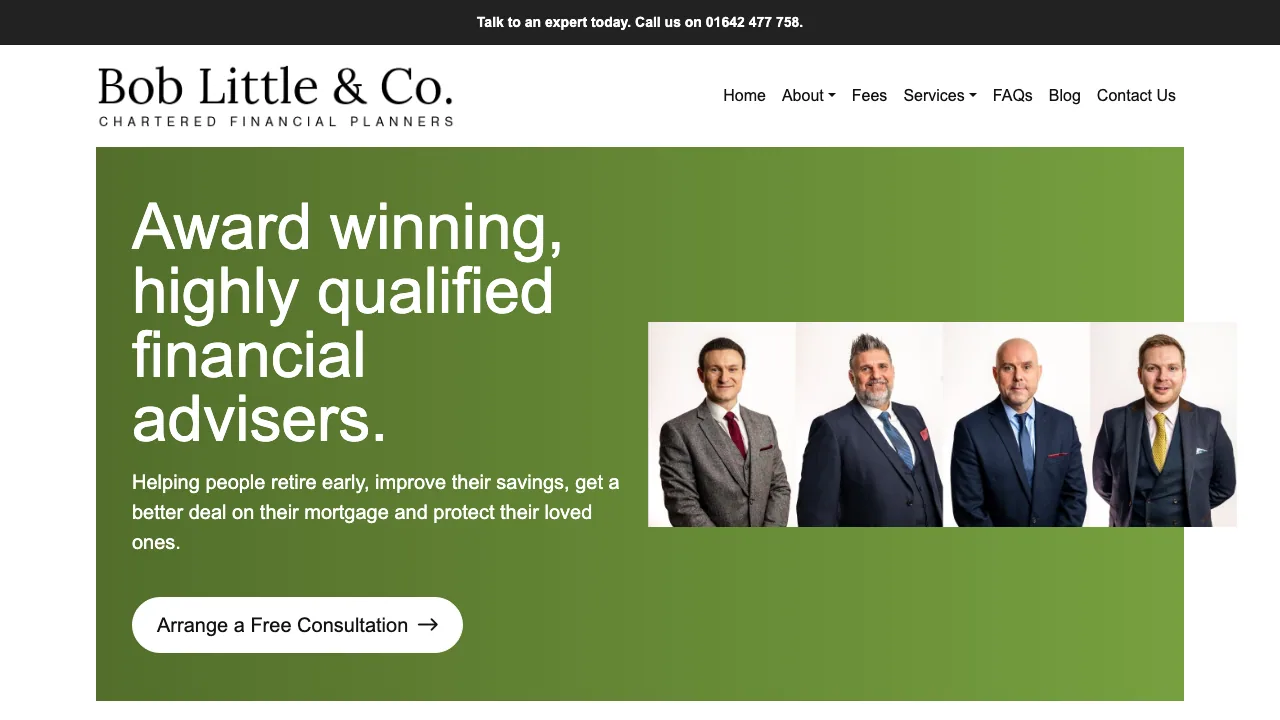 Bob Little & Co Ltd website preview