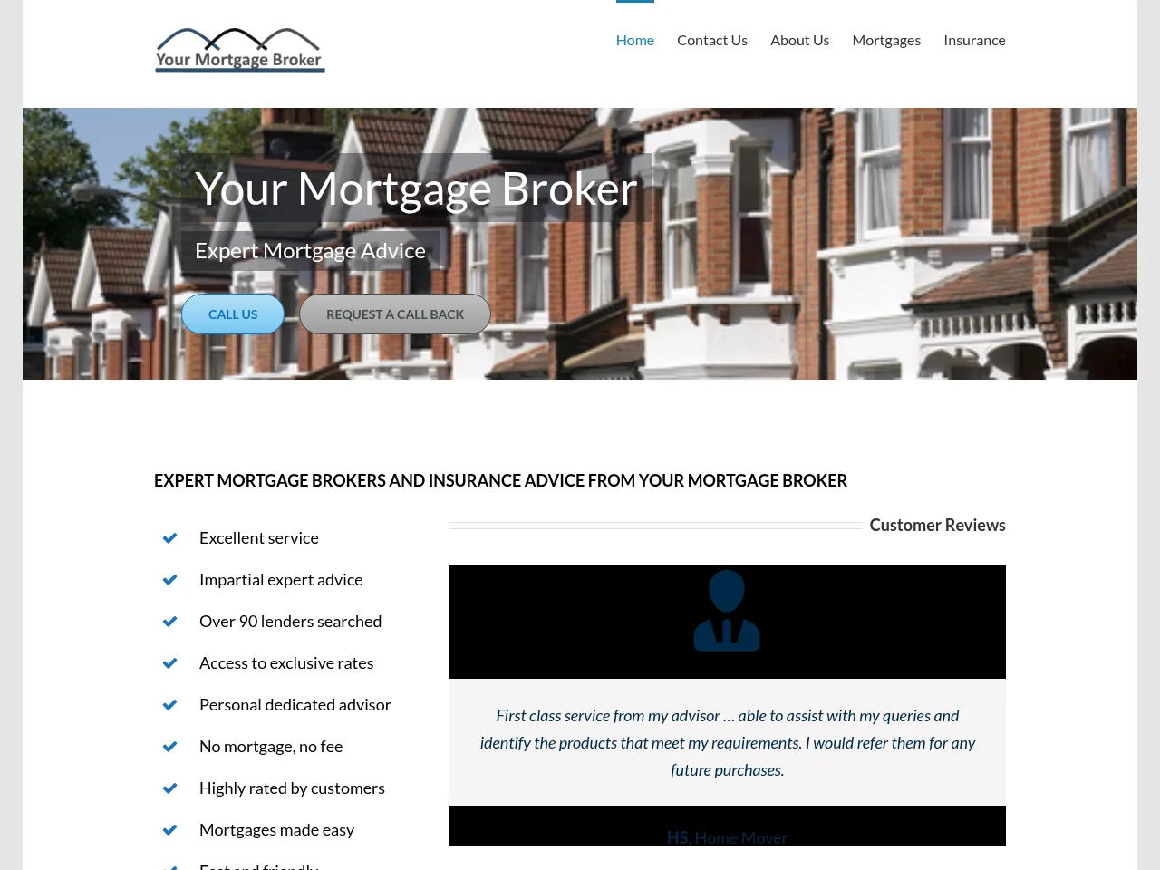 Your Mortgage Broker website preview