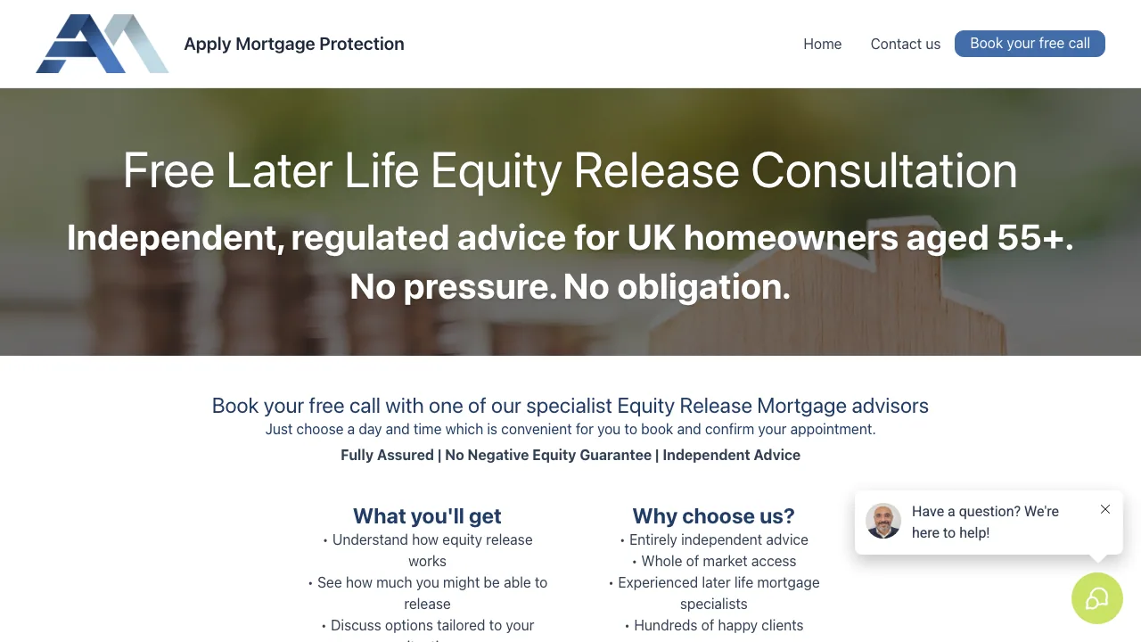 Apply Mortgage Protection Ltd website preview