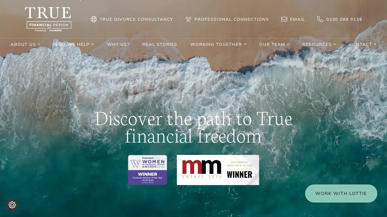 True Financial Design Ltd website preview