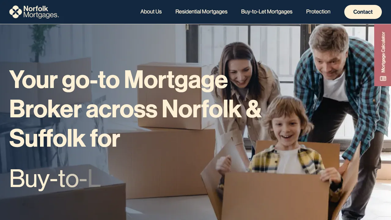 Norfolk Mortgages website preview