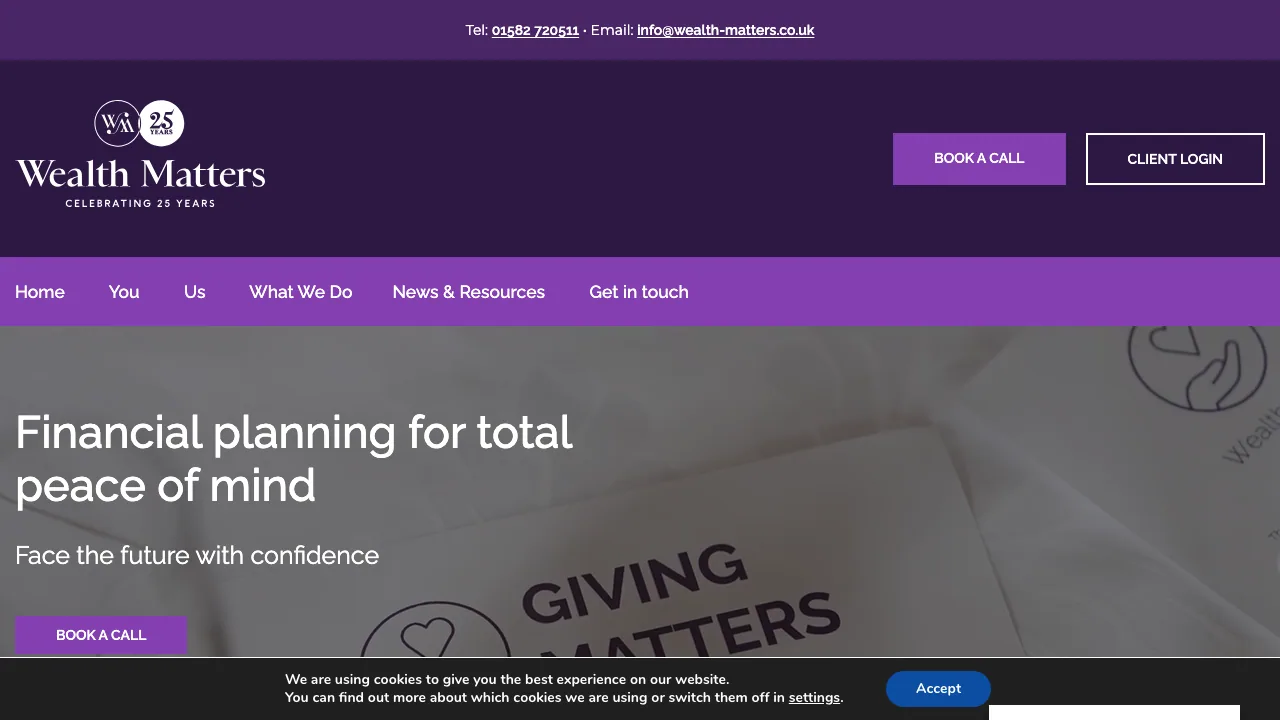 Wealth Matters website preview