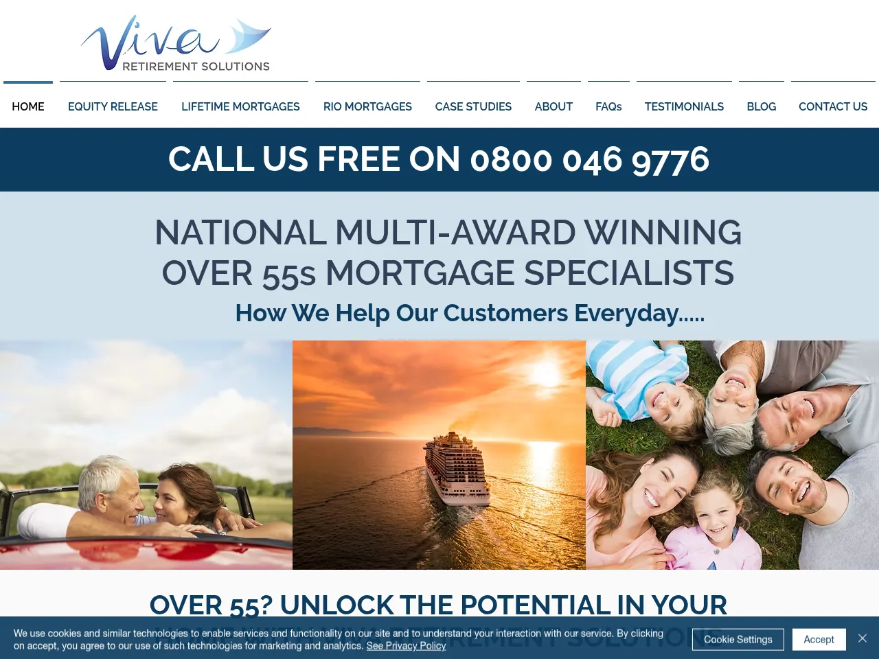 Viva Retirement Solutions website preview