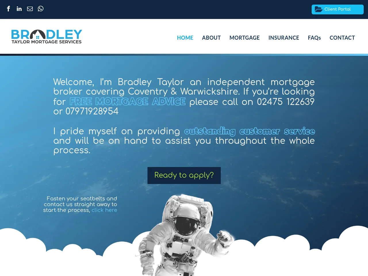 Bradley Taylor Mortgage Services website preview