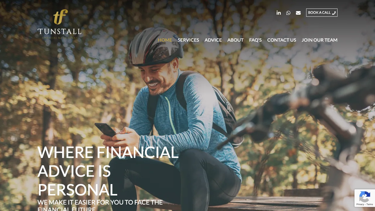 Tunstall Financial Management website preview