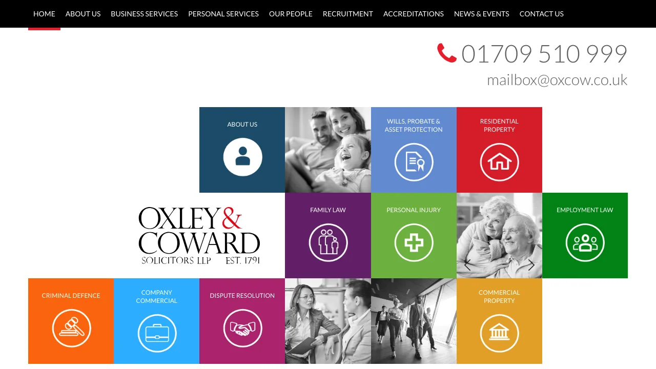 Oxley & Coward website preview
