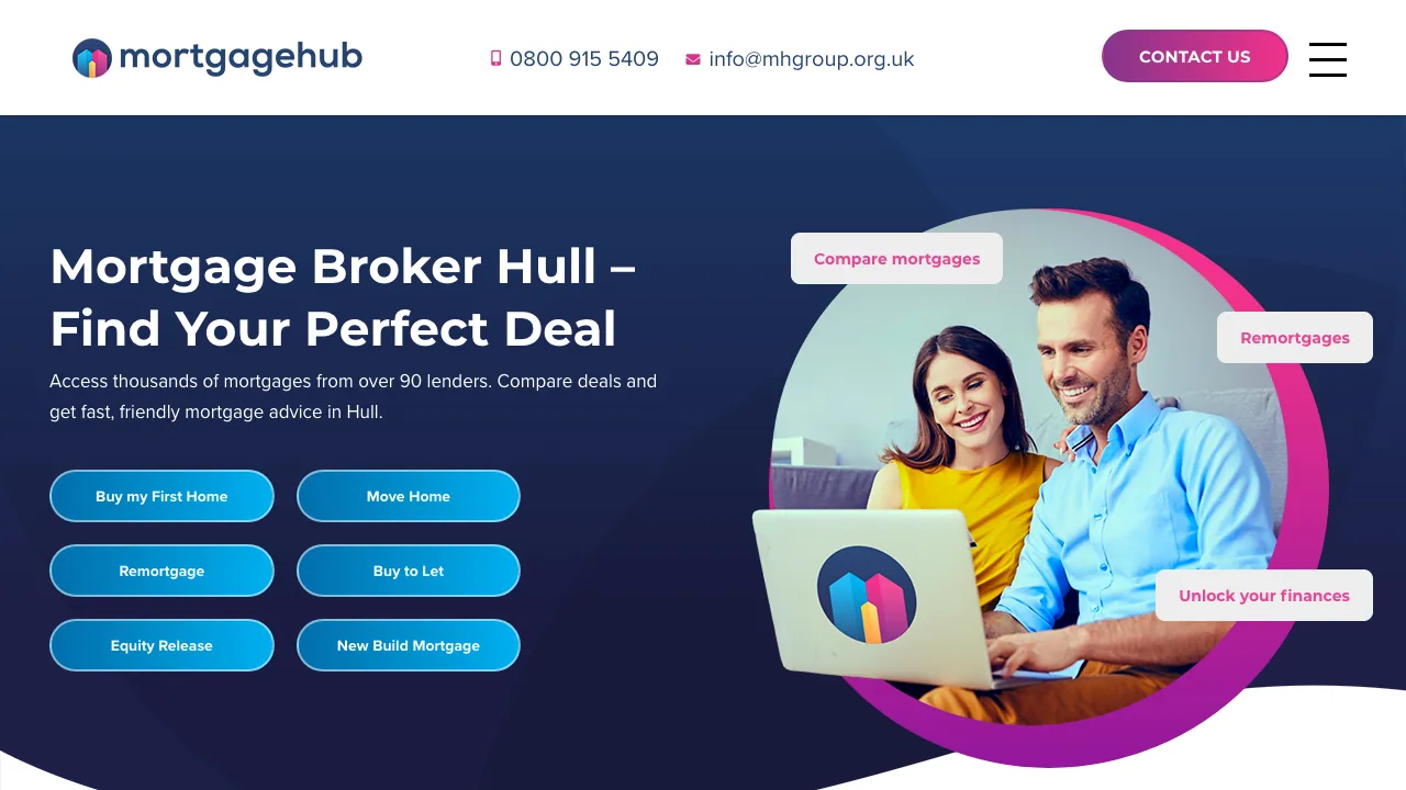 Mortgage Hub Group Ltd website preview
