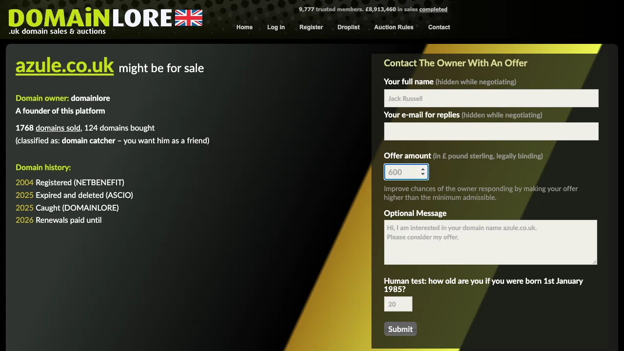 Azule Finance website preview