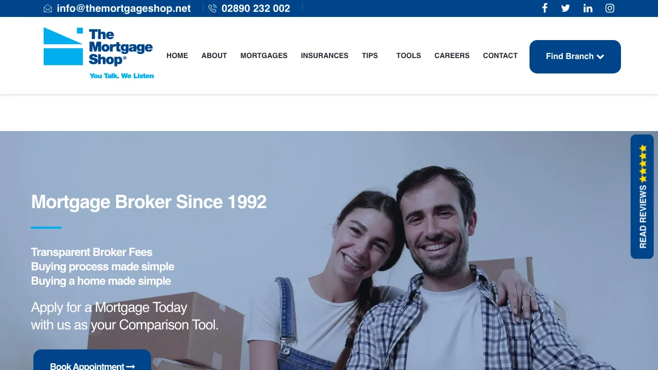 Francis Grimley The Mortgage Shop website preview