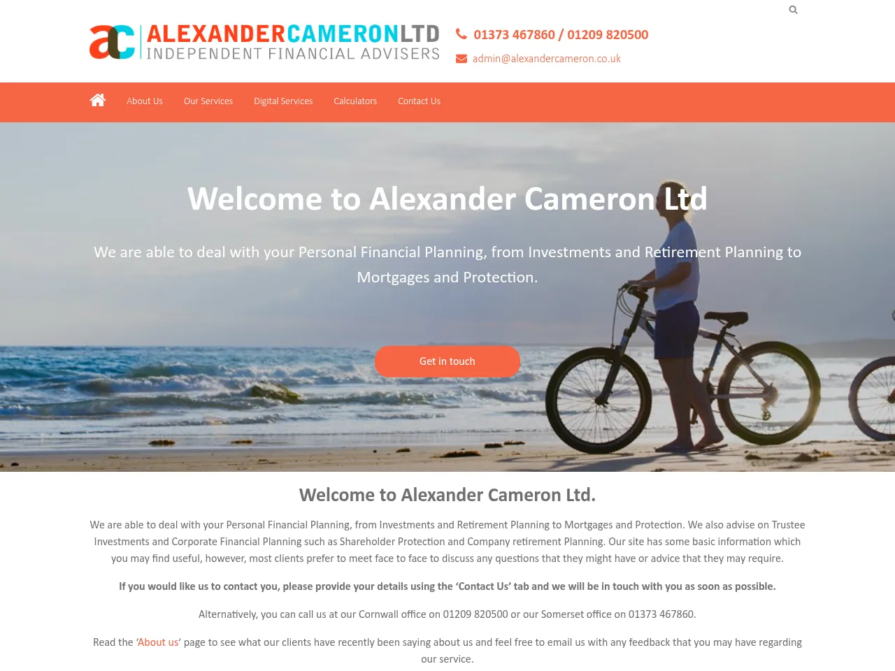 Alexander Cameron website preview