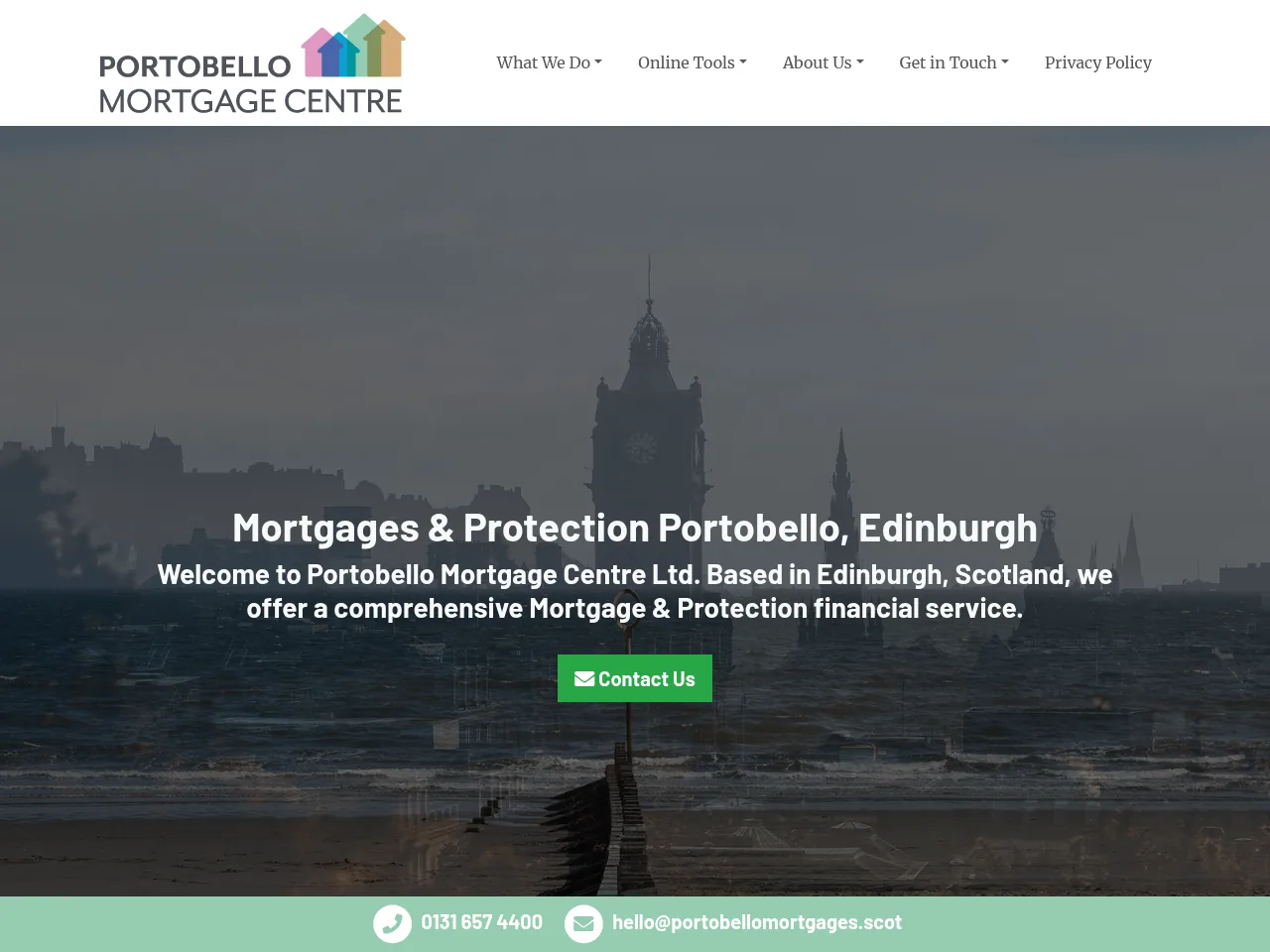 Portobello Mortgage Centre website preview
