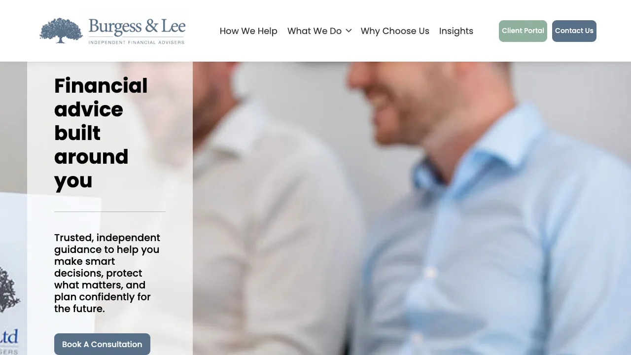 Burgess & Lee website preview