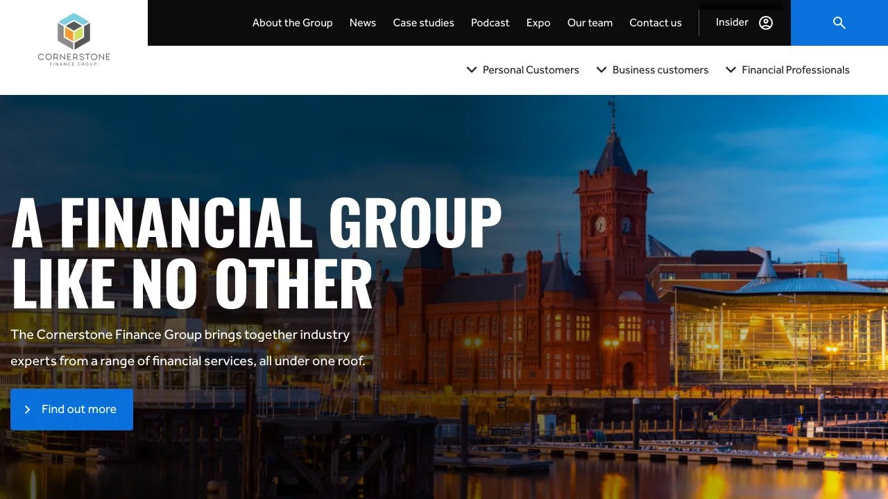 Cornerstone Finance Group website preview
