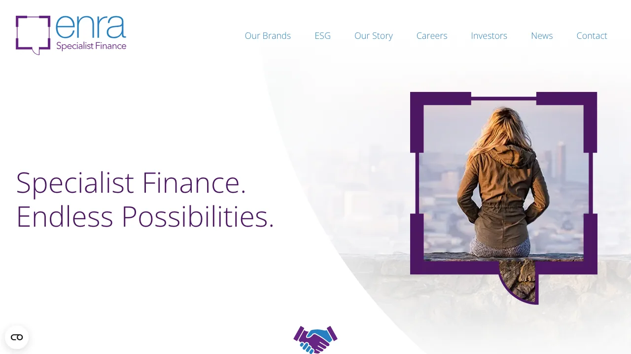 Enra Specialist Finance website preview