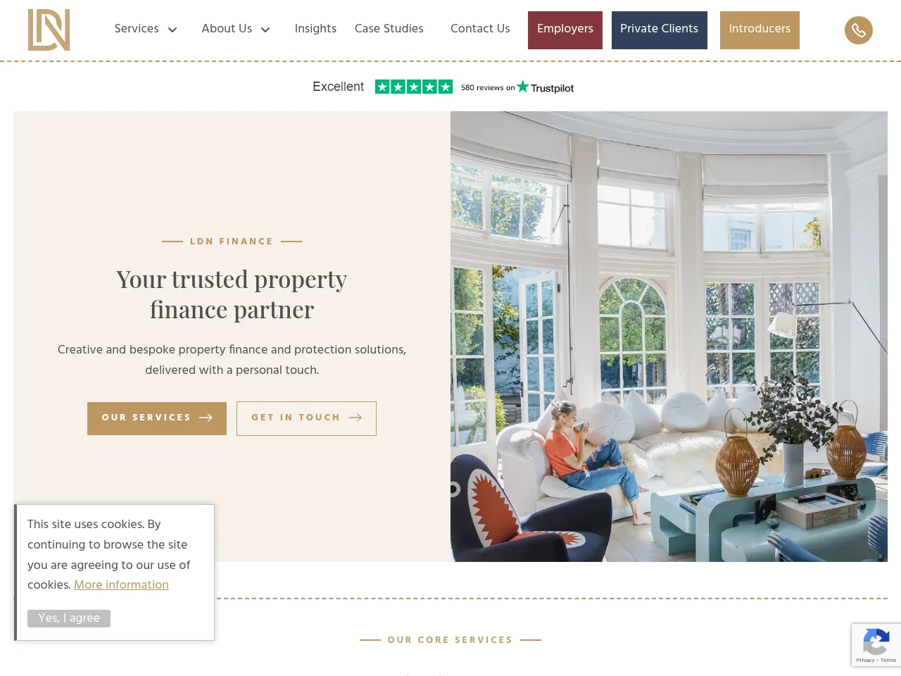 LDN Finance website preview