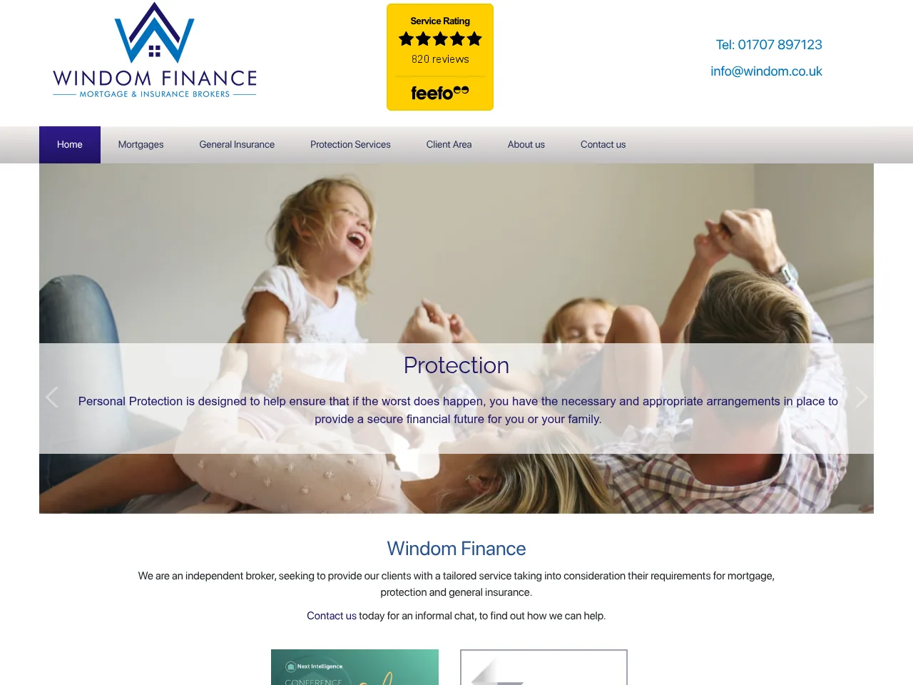 Windom Finance website preview