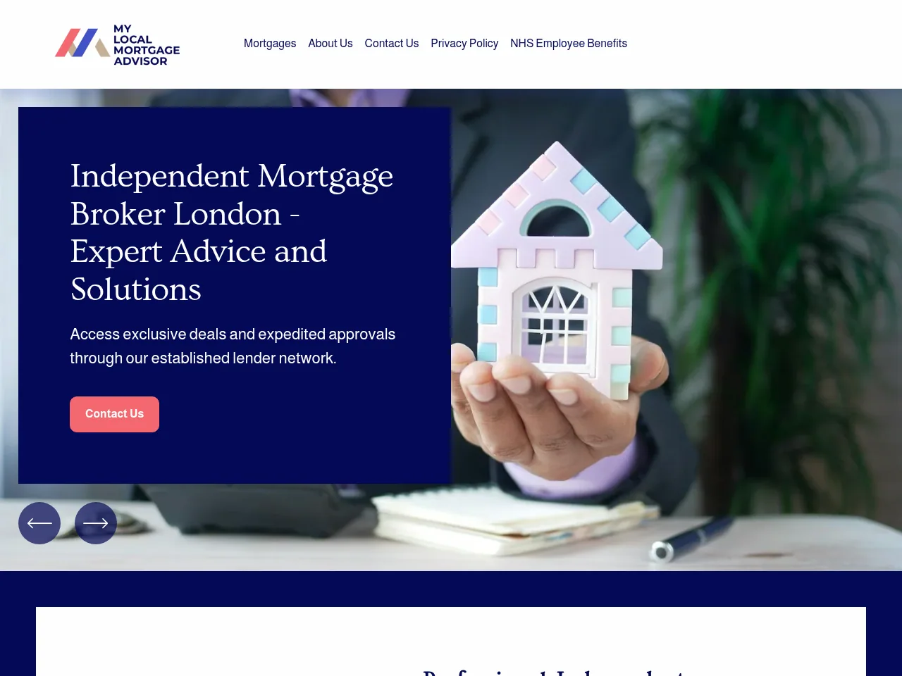 My Local Mortgage Advisor website preview