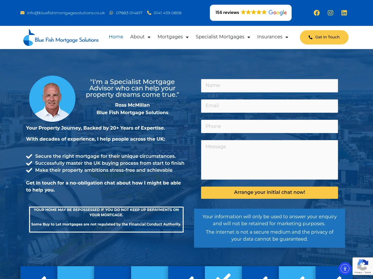 Blue Fish Mortgage Solutions website preview