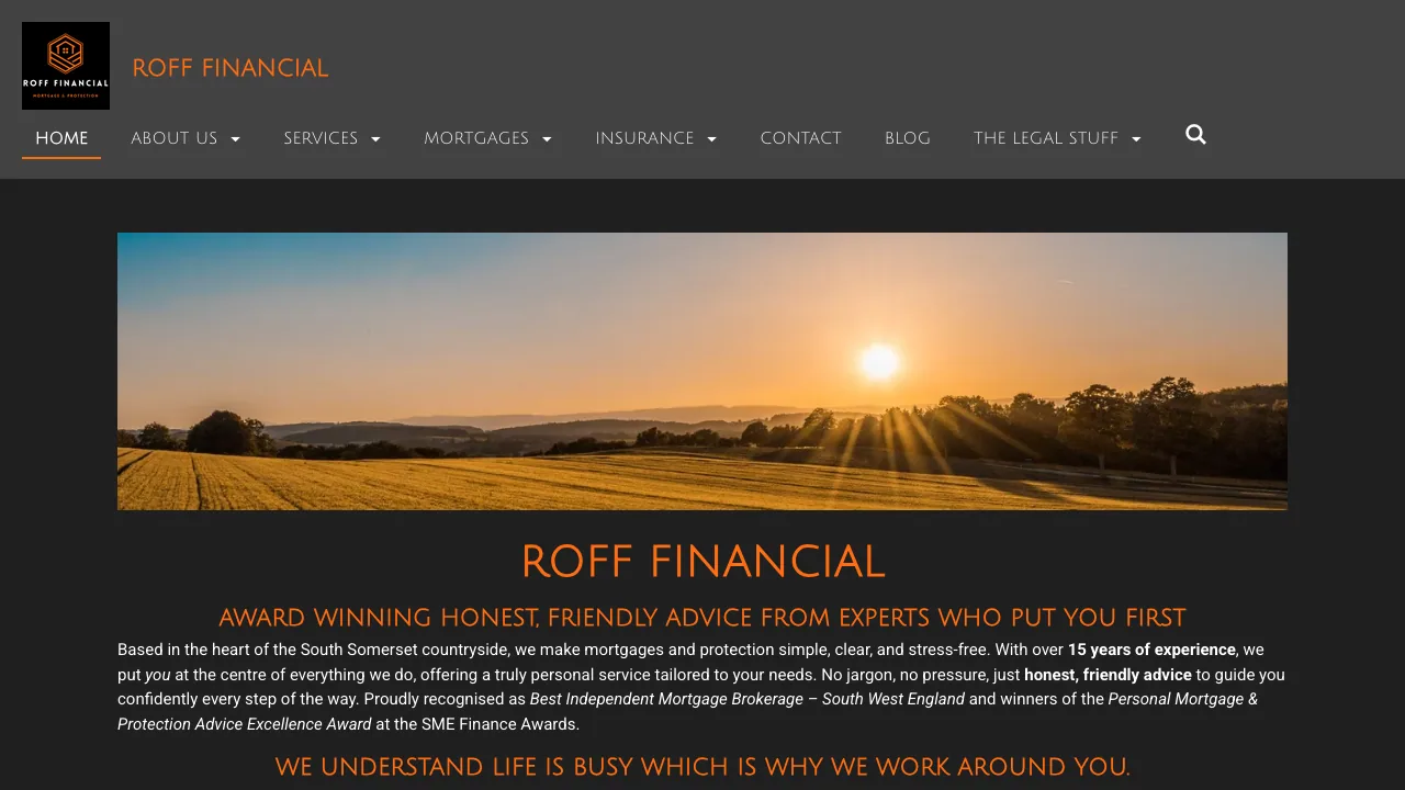 Roff Financial Ltd website preview