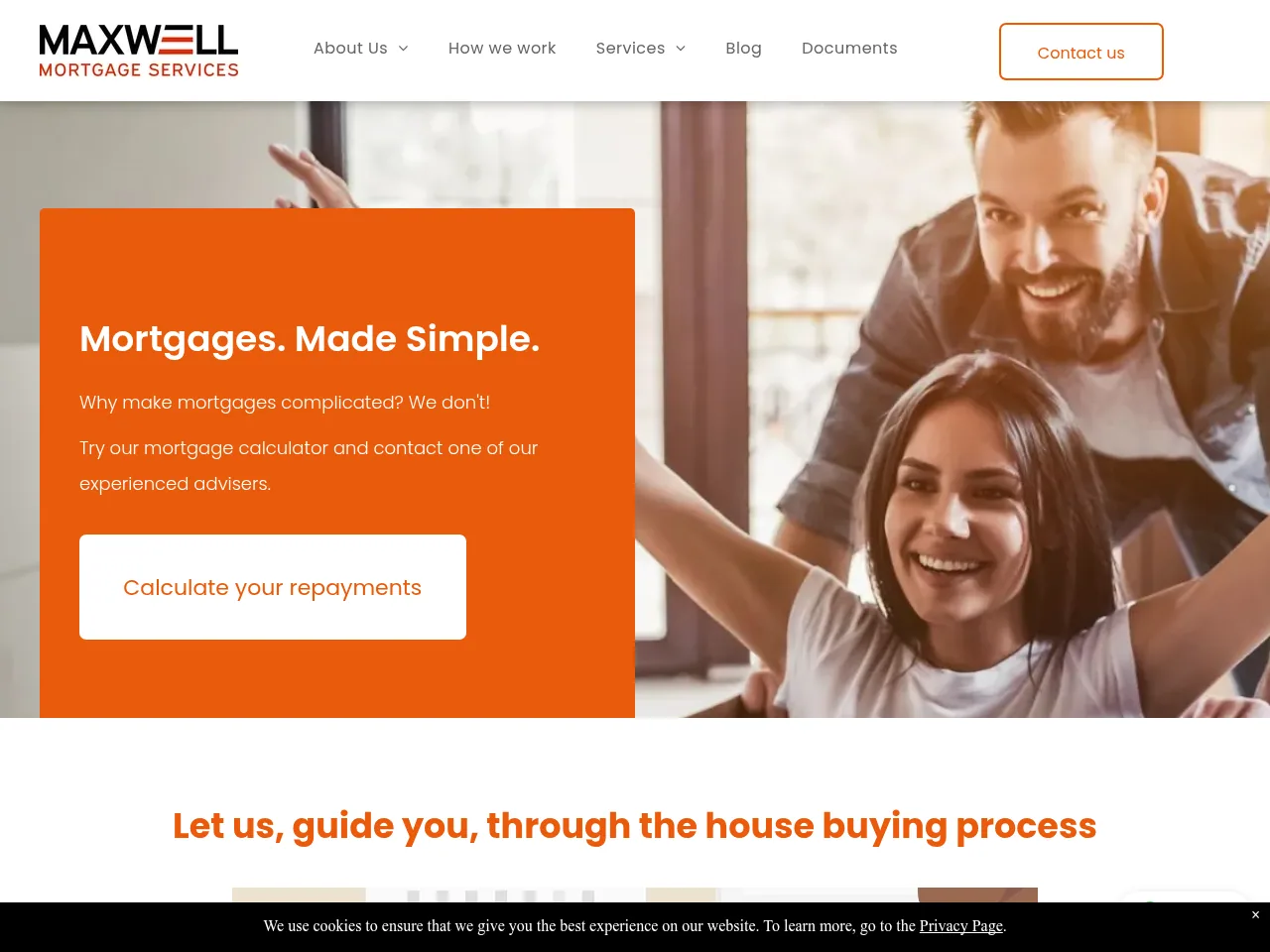 Maxwell Mortgage Services website preview