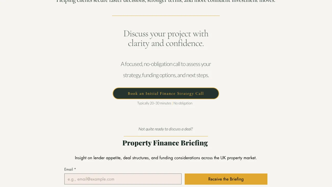 Carter Smith Property Finance website preview