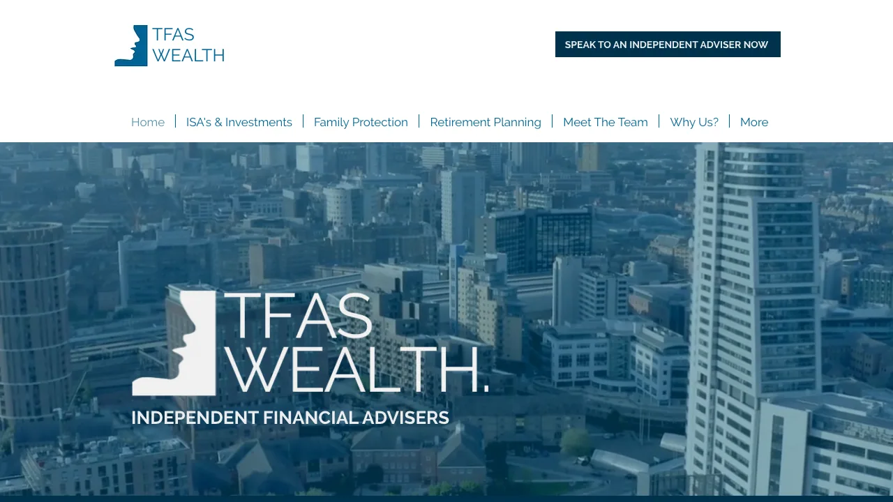 The Financial Advice Service website preview