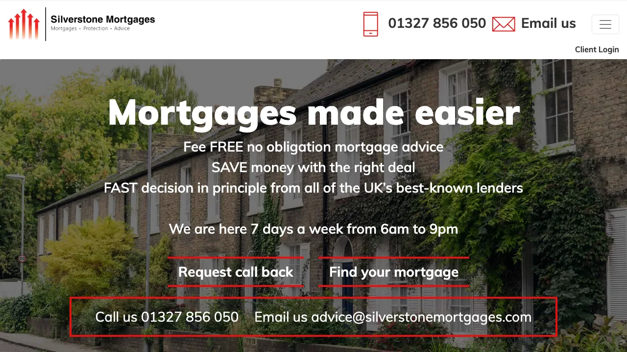 Silverstone Mortgages website preview