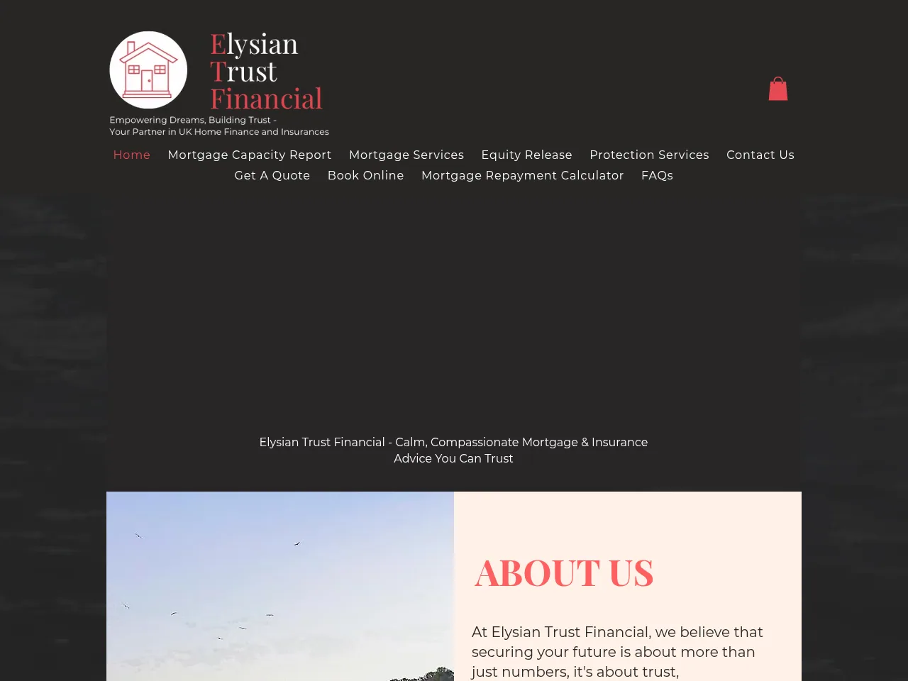 Elysian Trust Financial website preview