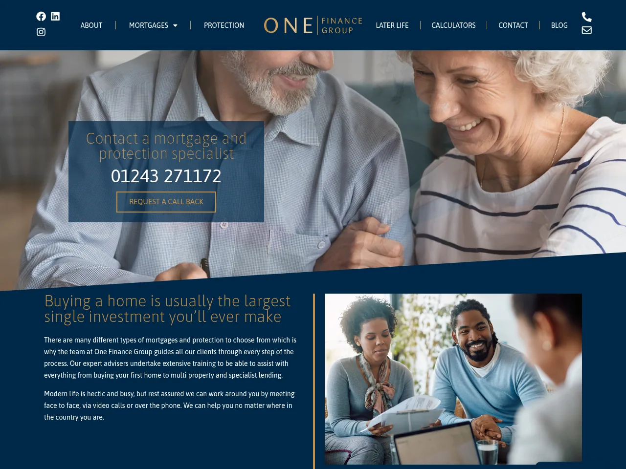 One Finance Group website preview