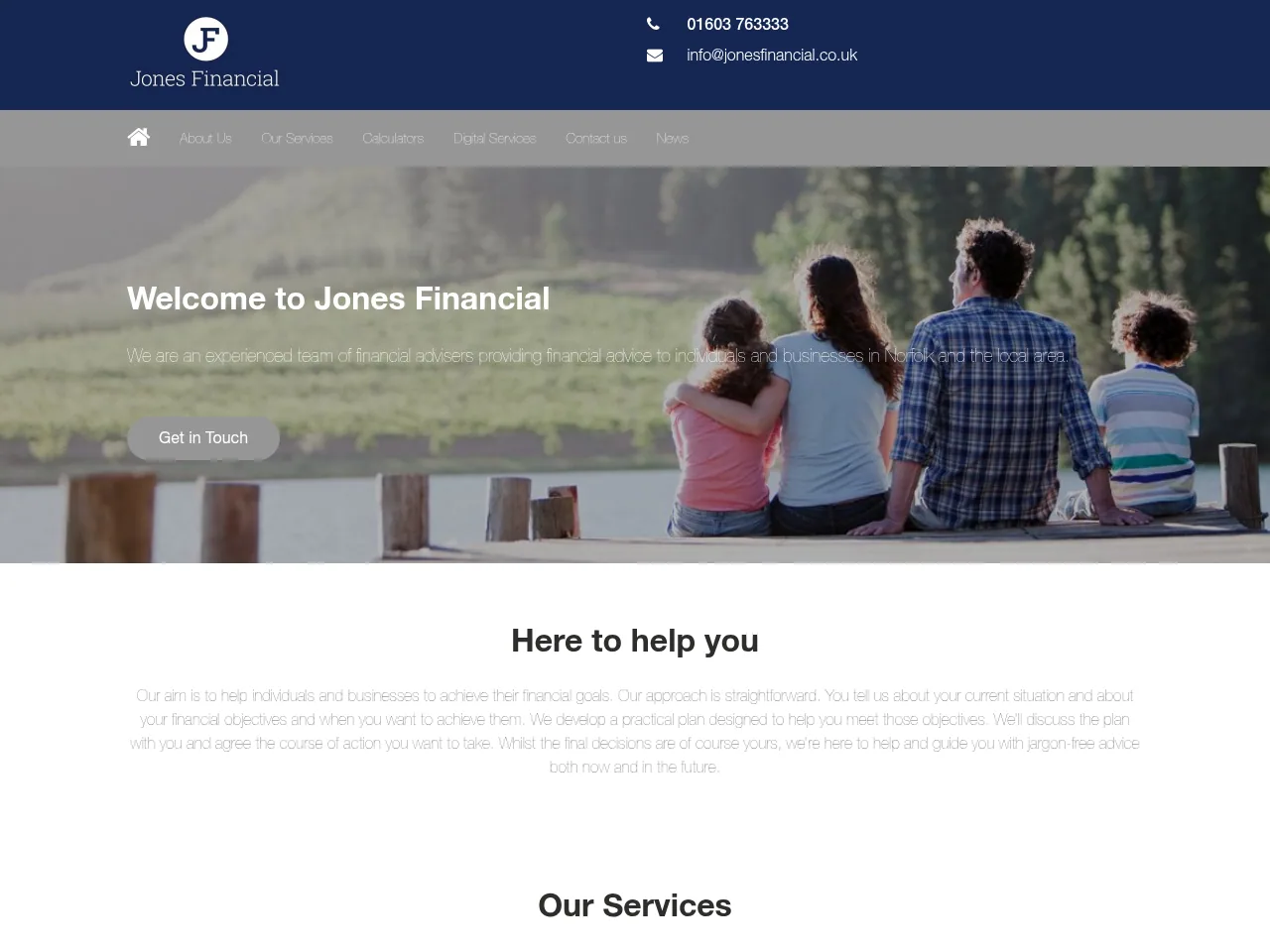 Jones Financial website preview