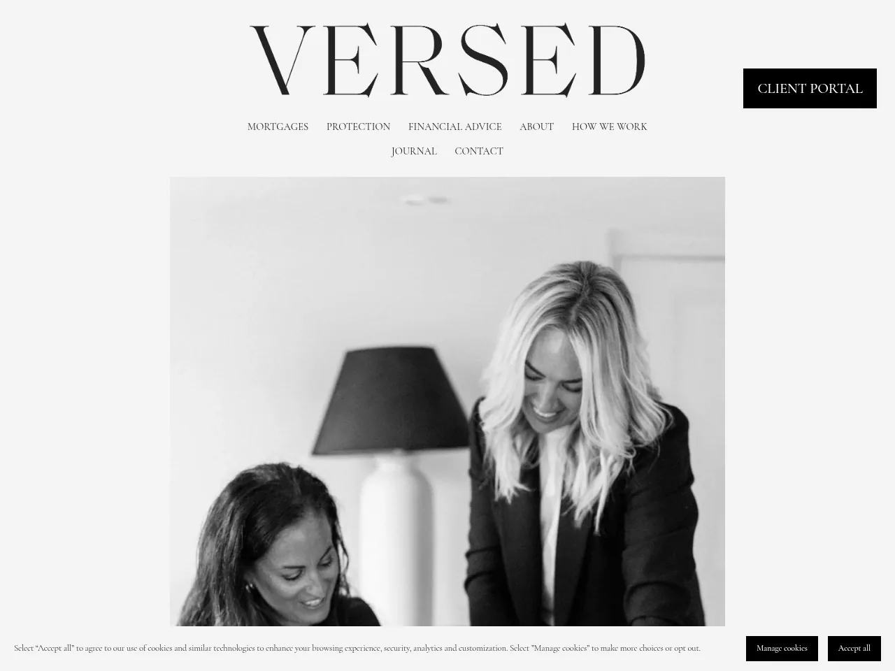 Versed Financial website preview