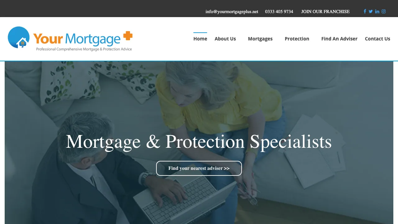 Your Mortgage Plus - Jena Jeyakanthan website preview