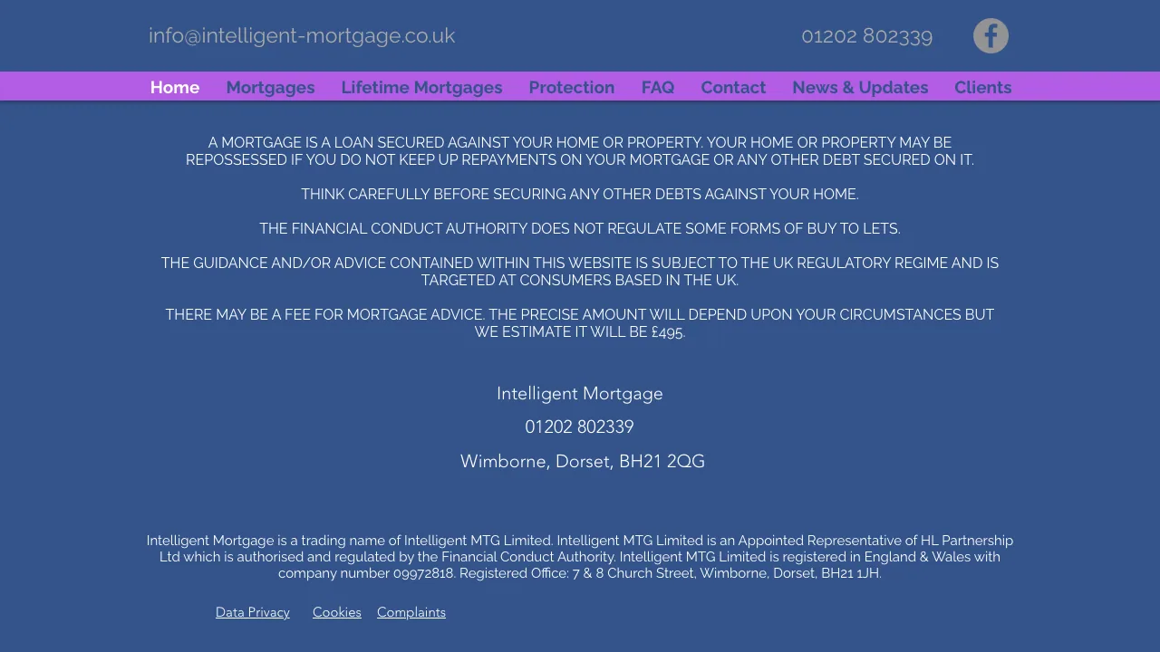 Intelligent Mortgage website preview