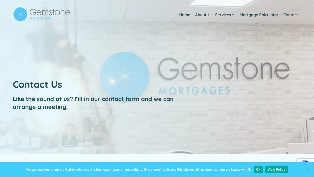 Gemstone Mortgages website preview