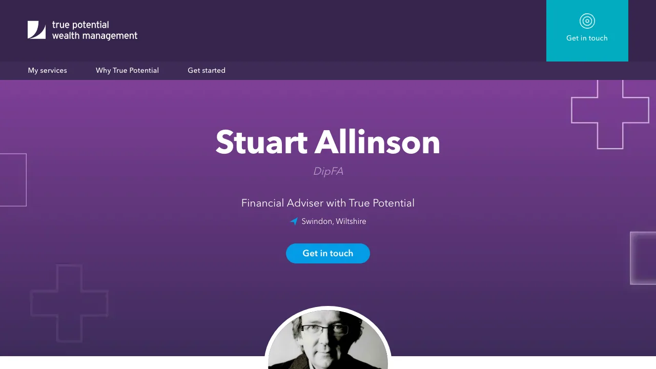 Stuart Allinson Financial Adviser website preview