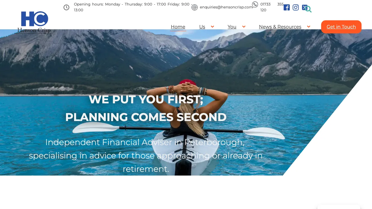 Henson Crisp Ltd website preview