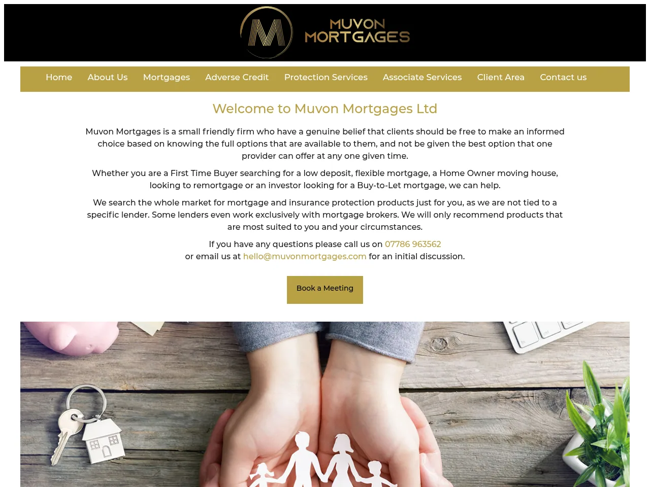 Muvon Mortgages website preview
