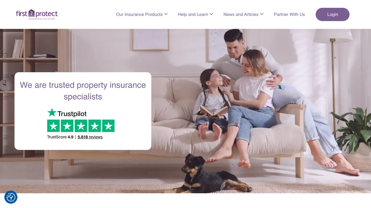 First2Protect website preview