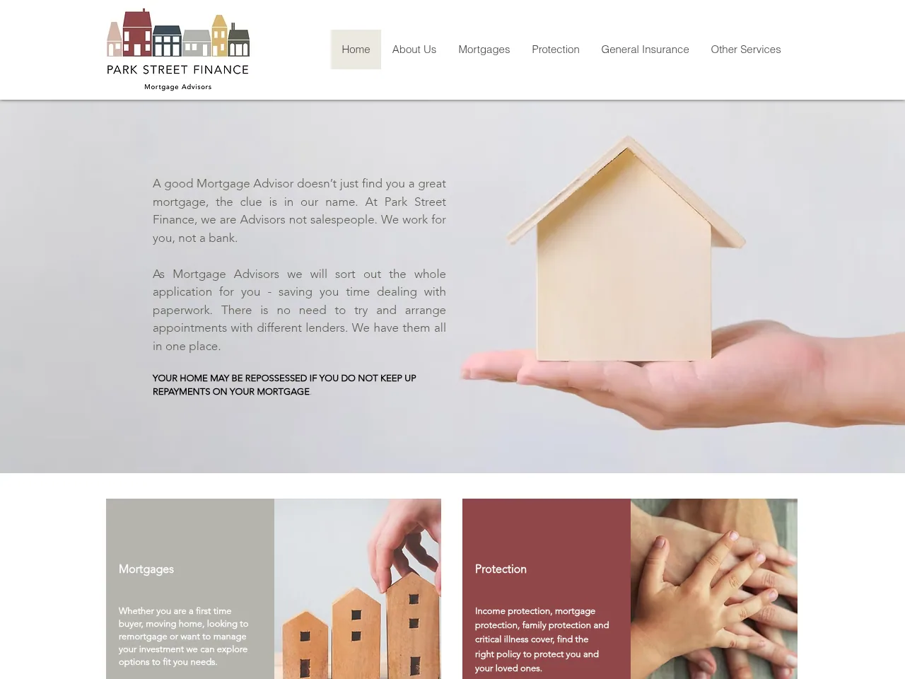 Park Street Finance website preview